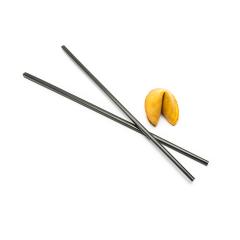  chopsticks with fortune cookie- Stock Photo or Stock Video of rcfotostock | RC-Photo-Stock