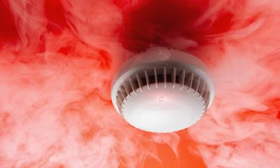  Smoke detector mounted on roof in apartment- Stock Photo or Stock Video of rcfotostock | RC Photo Stock