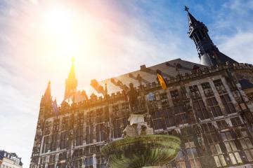  town hall of aachen at summer- Stock Photo or Stock Video of rcfotostock | RC Photo Stock