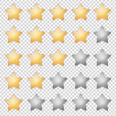 5 star rating icon vector badge for website or app, infographics Positive Review set on checked transparent background. Vector illustration. Eps 10 vector file.- Stock Photo or Stock Video of rcfotostock | RC Photo Stock