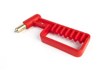 A red emergency window breaker tool with a metallic tip and a plastic handle designed for safety and rescue purposes, featuring a lightweight and compact design. : Stock Photo or Stock Video Download rcfotostock photos, images and assets rcfotostock | RC Photo Stock.: