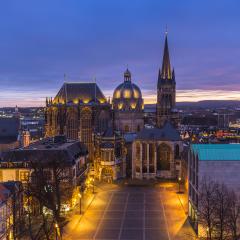 Aachen Cathedral at sunset : Stock Photo or Stock Video Download rcfotostock photos, images and assets rcfotostock | RC Photo Stock.: