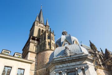 Aachen Cathedral with Westwerk tower (UNESCO world heritage sites)- Stock Photo or Stock Video of rcfotostock | RC-Photo-Stock