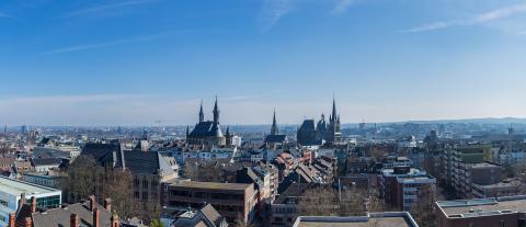 Aachen city in spring with cathedral and town hall - Stock Photo or Stock Video of rcfotostock | RC-Photo-Stock