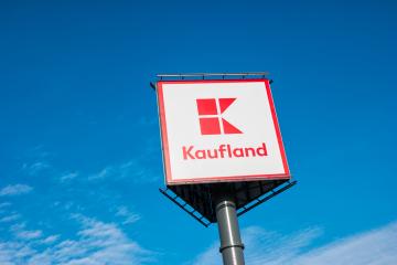 AACHEN, GERMANY FEBRUARY, 2017: Kaufland Store Sign. It opened its first store in 1984 in NeckarsulmIs and is a German hypermarket chain which also owns Lidl and Handelshof. : Stock Photo or Stock Video Download rcfotostock photos, images and assets rcfotostock | RC Photo Stock.: