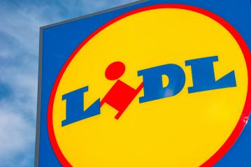 AACHEN, GERMANY JANUARY, 2017: Close up of the LIDL supermarket chain sign. LIDL is a German global discount supermarket chain, based in Neckarsulm, Baden-Wuerttemberg, Germany.- Stock Photo or Stock Video of rcfotostock | RC Photo Stock