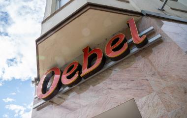 AACHEN, GERMANY JULY 2019:  Oebel bakery Store Logo. Headquartered in Aachen, Oebel is a bakery company since 1918, with bakeries and bakery cafes in Aachen and around NRW.- Stock Photo or Stock Video of rcfotostock | RC Photo Stock