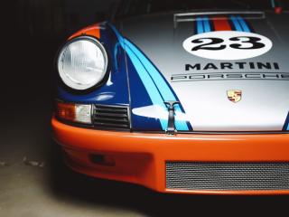 Aachen, Germany, June 14, 2013: Arranged Street shot of an historic Martini racing Porsche 911.  : Stock Photo or Stock Video Download rcfotostock photos, images and assets rcfotostock | RC-Photo-Stock.: