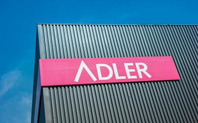 AACHEN, GERMANY MARCH, 2017: Adler Fashion Logo. Adler Fashion AG is located in Haibach near Aschaffenburg, is a listed retailer chain with 174 stores in Germany, Austria, Luxembourg and Switzerland.- Stock Photo or Stock Video of rcfotostock | RC-Photo-Stock
