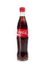 AACHEN, GERMANY OCTOBER, 2017: Classic bottle Of Coca-Cola in a glass bottle isolated on white background. Coca-Cola is a carbonated non-alcoholic beverage sold all over the world.- Stock Photo or Stock Video of rcfotostock | RC-Photo-Stock