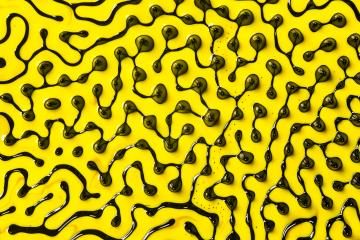 Abstract ART. Swirls, artistic design with Black and yellow oil - Stock Photo or Stock Video of rcfotostock | RC-Photo-Stock