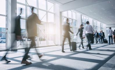 Abstract blurred Business people walking in the office corridor : Stock Photo or Stock Video Download rcfotostock photos, images and assets rcfotostock | RC-Photo-Stock.: