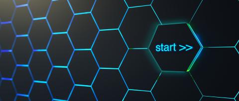 Abstract futuristic surface hexagon pattern with light rays : Stock Photo or Stock Video Download rcfotostock photos, images and assets rcfotostock | RC-Photo-Stock.: