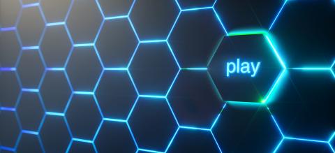 Abstract futuristic surface hexagon pattern with light rays : Stock Photo or Stock Video Download rcfotostock photos, images and assets rcfotostock | RC Photo Stock.: