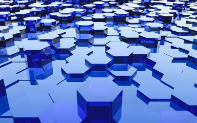 Abstract futuristic surface hexagon pattern with light rays- Stock Photo or Stock Video of rcfotostock | RC-Photo-Stock