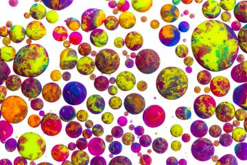 Abstract oil ink Acrylic color bullets on white- Stock Photo or Stock Video of rcfotostock | RC Photo Stock