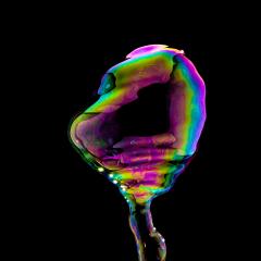 abstract Soap Bubble in colorful colors like a human head on black background- Stock Photo or Stock Video of rcfotostock | RC-Photo-Stock