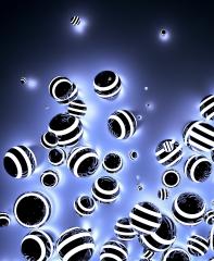 Abstract striped Glowing Balls in dark space- Stock Photo or Stock Video of rcfotostock | RC-Photo-Stock