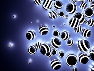 Abstract striped Glowing Balls in dark space- Stock Photo or Stock Video of rcfotostock | RC Photo Stock