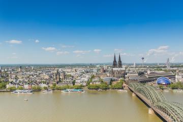 aerial view of cologne at spring- Stock Photo or Stock Video of rcfotostock | RC-Photo-Stock