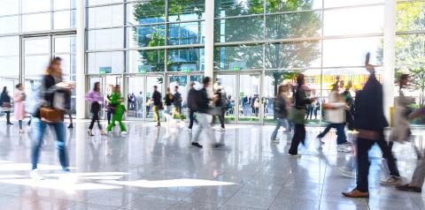 Anonymous blurred business people traveling in the hall of the airport : Stock Photo or Stock Video Download rcfotostock photos, images and assets rcfotostock | RC Photo Stock.: