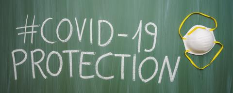 Anti virus protection mask ffp2  standart to prevent corona COVID-19 infection on green chalkboard- Stock Photo or Stock Video of rcfotostock | RC-Photo-Stock
