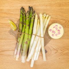 Asparagus spears varieties with sauce hollandaise- Stock Photo or Stock Video of rcfotostock | RC-Photo-Stock