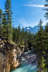 Beauty creek canyon with river at the jasper national park canada- Stock Photo or Stock Video of rcfotostock | RC Photo Stock