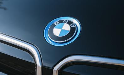BERLIN, GERMANY JULY 2019: Detail of the vent of a BMW i3 logo on a car. BMW i3 is a five-door urban electric car developed by the German manufacturer BMW.- Stock Photo or Stock Video of rcfotostock | RC-Photo-Stock