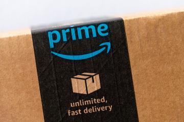 BERLIN, GERMANY JUNE 2020: Amazon prime label on a parcel. Prime is a service offered by online retailer Amazon for faster delivery of orders.- Stock Photo or Stock Video of rcfotostock | RC Photo Stock