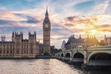 Big Ben and Houses of Parliament at sunset, London, UK- Stock Photo or Stock Video of rcfotostock | RC-Photo-Stock