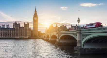 Big Ben and Westminster Bridge with red bus at dusk, London, UK : Stock Photo or Stock Video Download rcfotostock photos, images and assets rcfotostock | RC Photo Stock.: