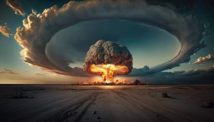Big nuclear bomb explosion, end of the world, doomsday in a post apocalyptic world (Generative AI). : Stock Photo or Stock Video Download rcfotostock photos, images and assets rcfotostock | RC Photo Stock.: