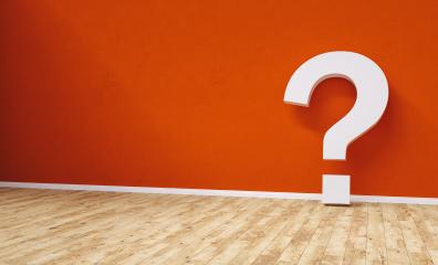 Big white question mark in front of red wall- Stock Photo or Stock Video of rcfotostock | RC Photo Stock