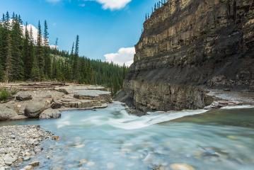 Bighorn canyon with crescent falls alberta canada : Stock Photo or Stock Video Download rcfotostock photos, images and assets rcfotostock | RC-Photo-Stock.: