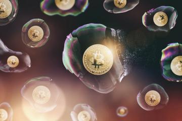 Bitcoin bubble burst - digital cryptocurrency concept image- Stock Photo or Stock Video of rcfotostock | RC Photo Stock