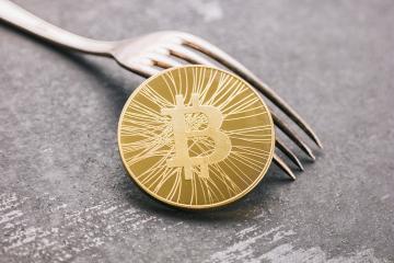 Bitcoin Cash (BCH) Fork, digital cryptocurrency concept image- Stock Photo or Stock Video of rcfotostock | RC Photo Stock