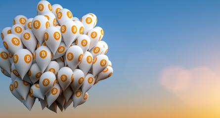 Bitcoin with balloons- Stock Photo or Stock Video of rcfotostock | RC Photo Stock