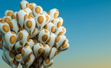 Bitcoin with balloons- Stock Photo or Stock Video of rcfotostock | RC Photo Stock