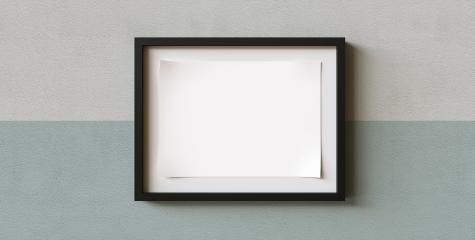Blank picture frame template mock-up with mat in front of a wall, copyspace for your individual text.- Stock Photo or Stock Video of rcfotostock | RC-Photo-Stock