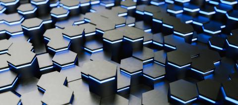 Blue abstract hexagons background pattern 3D rendering - Illustration - Stock Photo or Stock Video of rcfotostock | RC-Photo-Stock