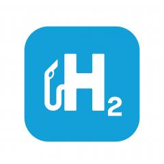 Blue Hydrogen filling H2 Gas Pump station icon. H2 station sign. Vector illustration. Eps 10 vector file. : Stock Photo or Stock Video Download rcfotostock photos, images and assets rcfotostock | RC-Photo-Stock.: