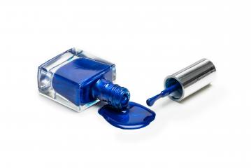 Blue nail polish isolated on white background- Stock Photo or Stock Video of rcfotostock | RC Photo Stock