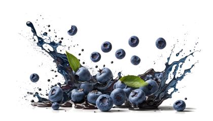 blueberrys with juice splash isolated on white background (Generative AI)- Stock Photo or Stock Video of rcfotostock | RC Photo Stock