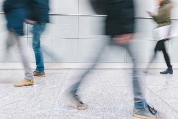 blurred anonymous pedestrian walking in a floor- Stock Photo or Stock Video of rcfotostock | RC-Photo-Stock