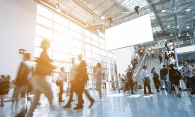 Blurred business people at a trade fair : Stock Photo or Stock Video Download rcfotostock photos, images and assets rcfotostock | RC Photo Stock.: