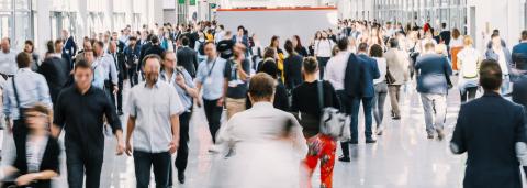 blurred business people at a trade fair- Stock Photo or Stock Video of rcfotostock | RC-Photo-Stock