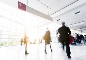 Blurred business people at a tradeshow- Stock Photo or Stock Video of rcfotostock | RC-Photo-Stock