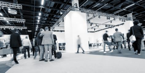 Blurred business people International Tradeshow - Stock Photo or Stock Video of rcfotostock | RC-Photo-Stock