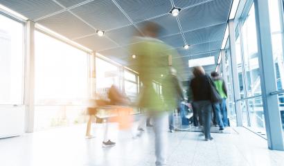 Blurred Commuters walking at a airport- Stock Photo or Stock Video of rcfotostock | RC-Photo-Stock
